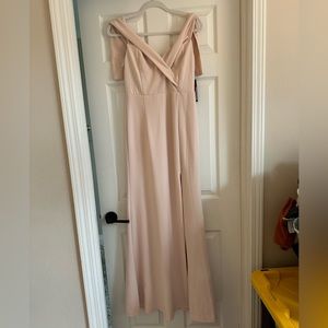 Lulus size M blush dress NWT